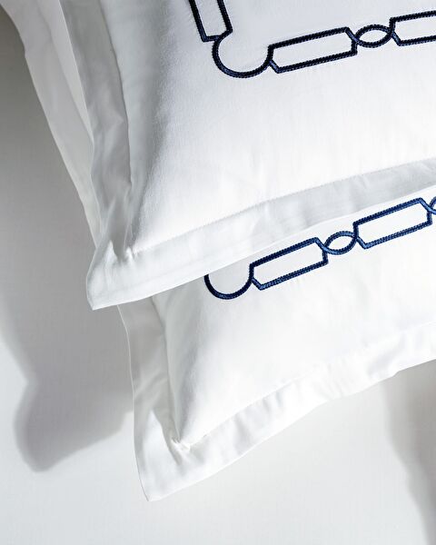 Lis Double Embroidered Duvet Cover Set - Satin - Yacht Collection - 2