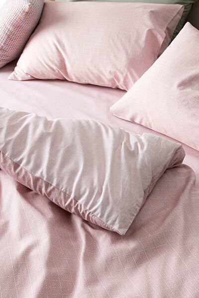 مجموعة غطاء لحاف  ذات حجم مزدوج -  منقوش - 1