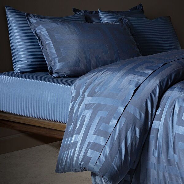 Belda Double Jacquard Satin Duvet Cover Set - 0