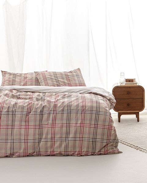 Ensemble de housse de couette imprimée Garen Double Ranforce - 0