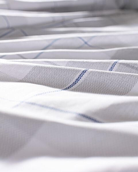 Musette Çift Kişilik %100 Pamuk Ranforce Baskılı Nevresim Takımı - Mavi - 5