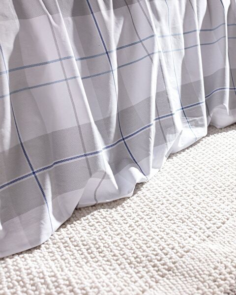 Musette Çift Kişilik %100 Pamuk Ranforce Baskılı Nevresim Takımı - Mavi - 3