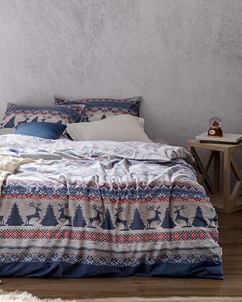 Ensemble de housse de couette double Vixien - Flanelle - 0