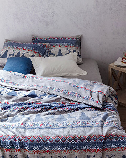 Ensemble de housse de couette double Vixien - Flanelle - 1