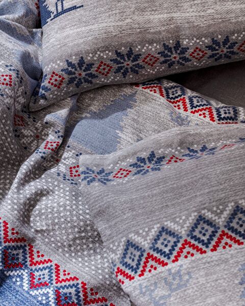 Ensemble de housse de couette double Vixien - Flanelle - 5