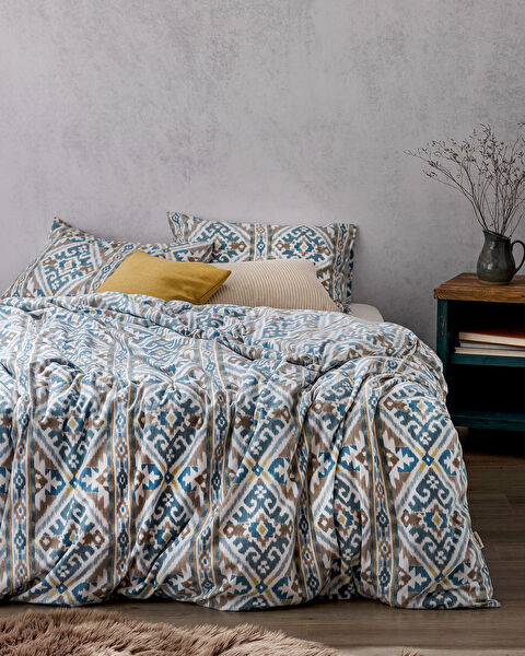 طقم غطاء لحاف مزدوج آرون - فلانيل - 0