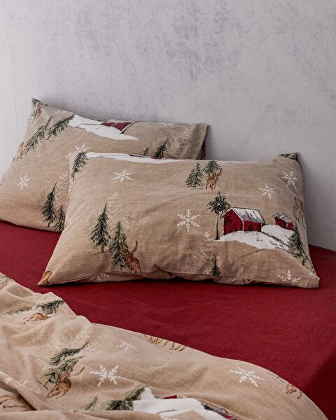 مجموعة غلاف حاف الفانيل المزدوجة تشارلين سيز - 1