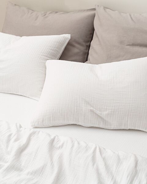 Marla Muslin Double Duvet Cover Set Elastic - 3