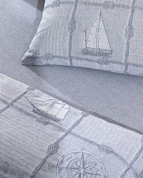 طقم غطاء لحاف جاكار مزدوج من إتريتا - 3