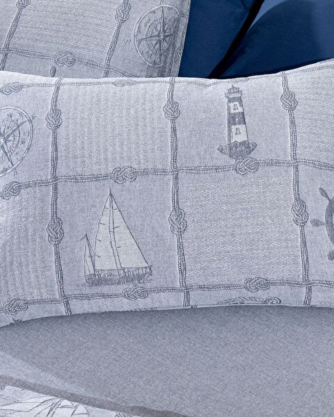 طقم غطاء لحاف جاكار مزدوج من إتريتا - 1