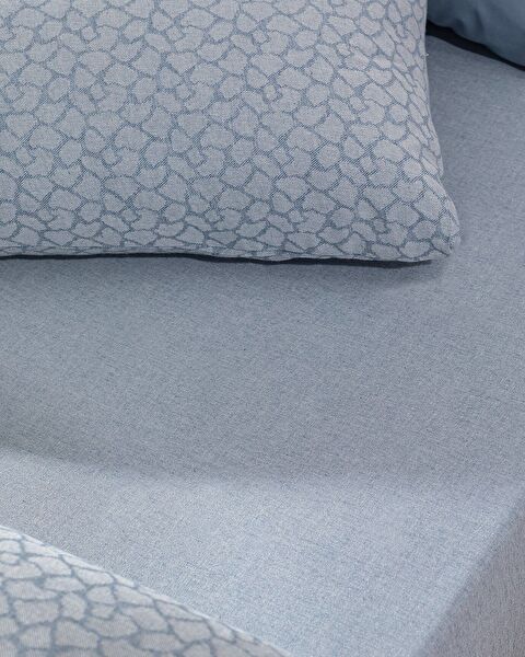 Kristele Double Cotton Jacquard Duvet Cover Set - Indigo - 3