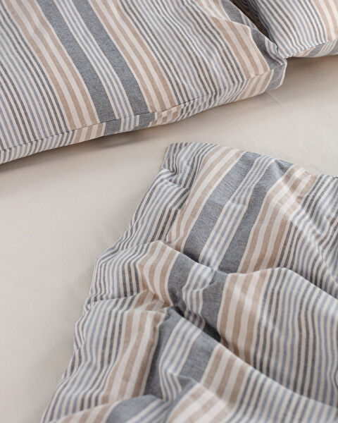 Ensemble de housse de couette teint en fil double Patrice - 3