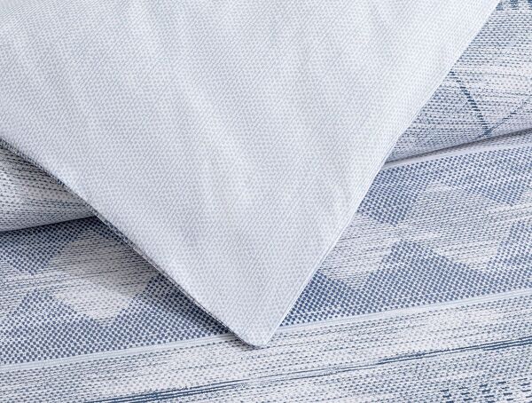 Dash Double 100% katoenen Ranforce bedrukte dekbedovertrekset - blauw - 4