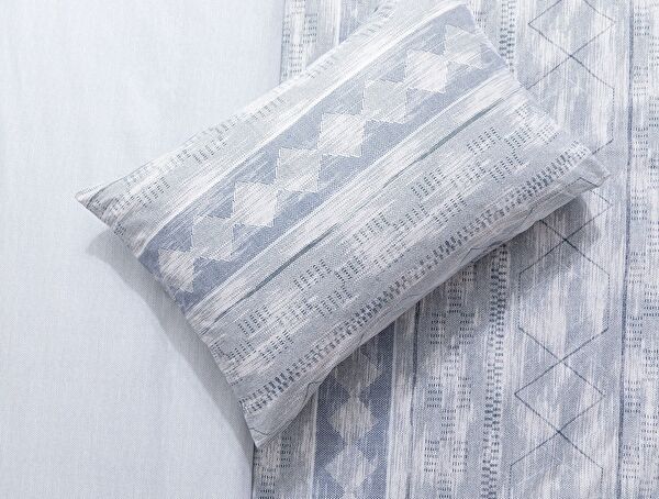 Dash Double 100% katoenen Ranforce bedrukte dekbedovertrekset - blauw - 2