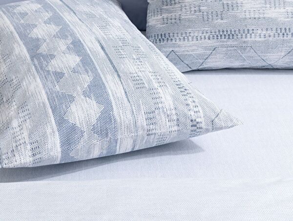 Dash Double 100% katoenen Ranforce bedrukte dekbedovertrekset - blauw - 3