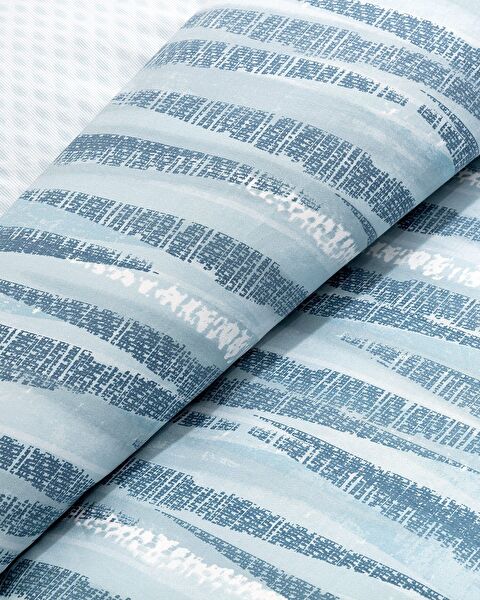 Joell dubbele 100% katoenen Ranforce bedrukte dekbedovertrekset - blauw - 5