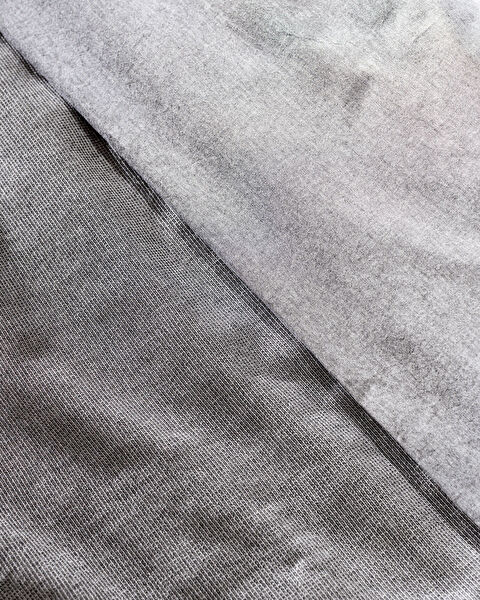 Ensemble de housse de couette double 100 % coton teint en fil Nuage - Anthracite - 6