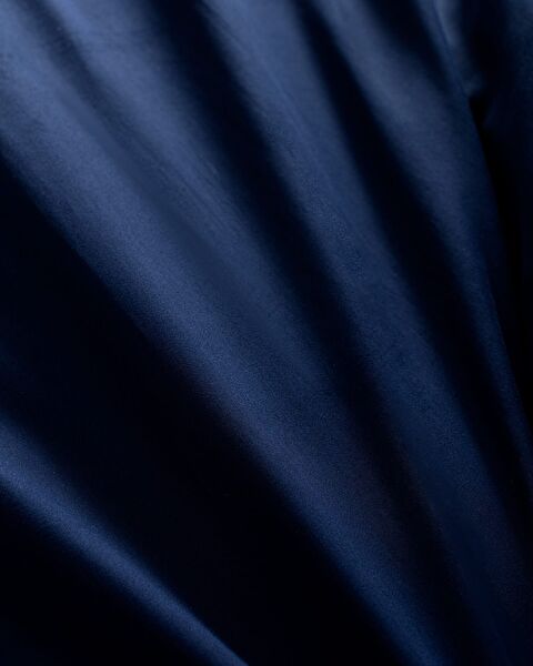 Coyne Double 100% Cotton Printed Satin Duvet Cover Set - Navy Blue - 6