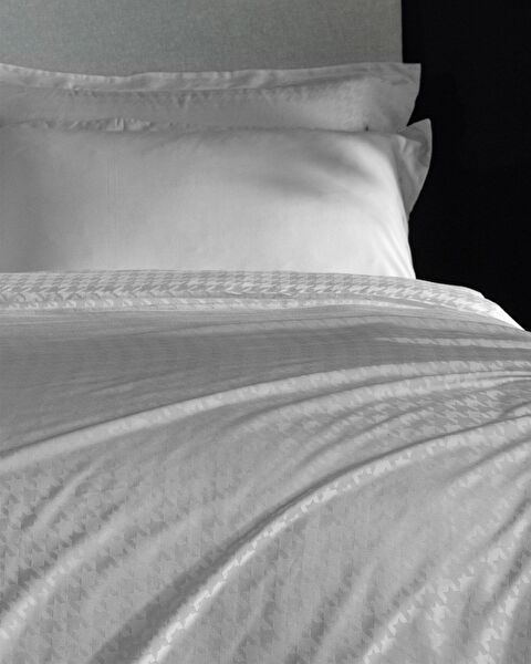 Lune Çift Kişilik Bambu Saten Nevresim Takımı - Taş - 2