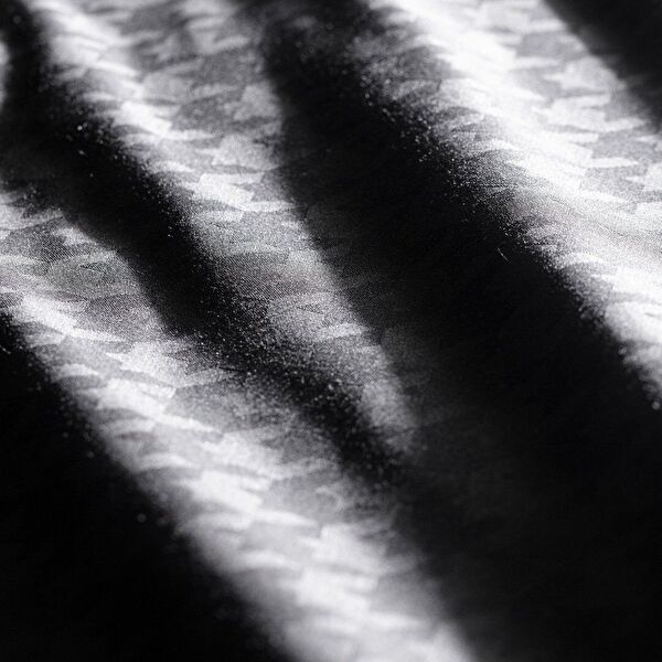 Lune Çift Kişilik Bambu Saten Nevresim Takımı - Siyah - 6