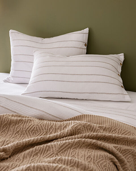 مجموعة غطاء لحاف مصبوغ بخيوط مزدوجة من رايا - 2