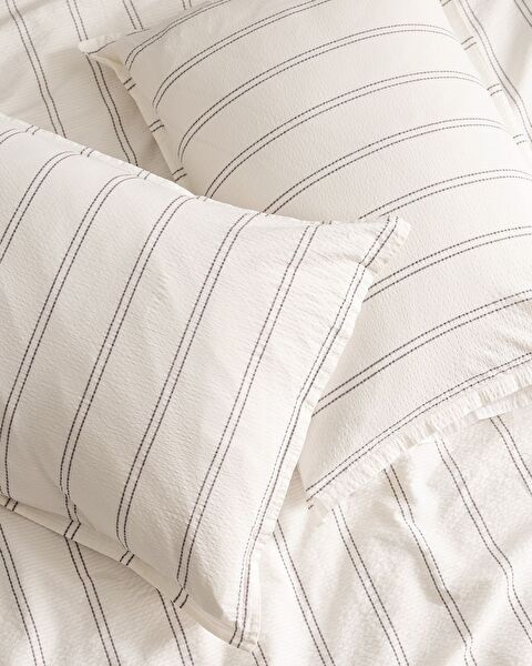 Linda Double Size Duvet Cover Set-washed Seersucker - 7