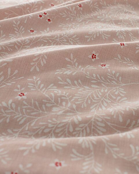 Emele Dubbel 100% Katoen Ranforce Bedrukt Dekbedovertrekset - Poeder - 5