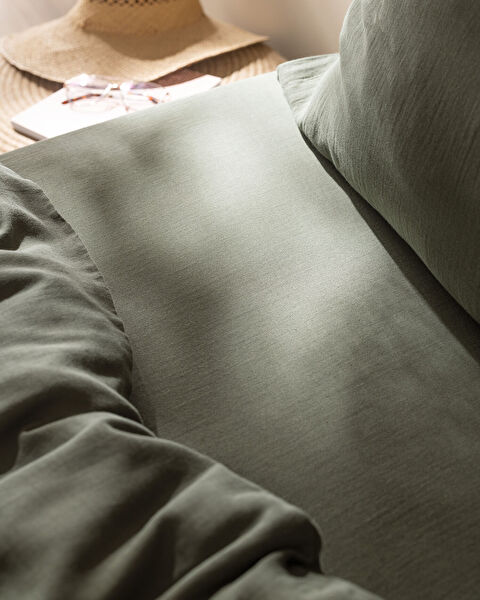 Marla Muslin Double Size Duvet Cover Set - Fitted - 7