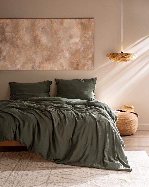 Marla Muslin Double Size Duvet Cover Set - Fitted - 0