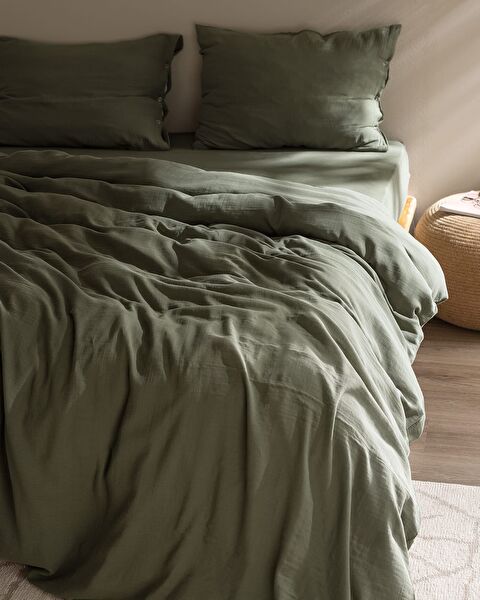 Marla Muslin Double Size Duvet Cover Set - Fitted - 1