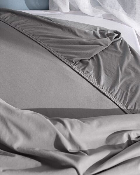 Marly Double Sıze Cotton Jersey Fıtted Duvet Cover Set - 6