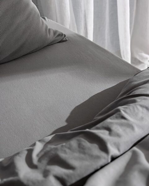 Marly Double Sıze Cotton Jersey Fıtted Duvet Cover Set - 4