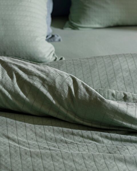 Marlene Double Sıze Cotton Jersey Fıtted Duvet Cover Set - 3