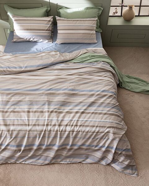 Armande Double Size Duvet Cover Set - Ranforce Patterned - 1