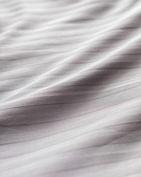 Elicia Double Sıze Strıped Satın Duvet Cover Set - 4