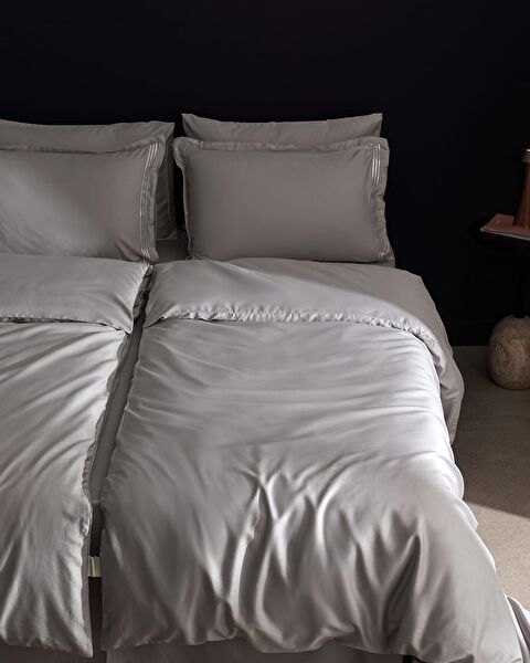 Clarette Family Size Bamboo Satin Duvet Cover Set - 1