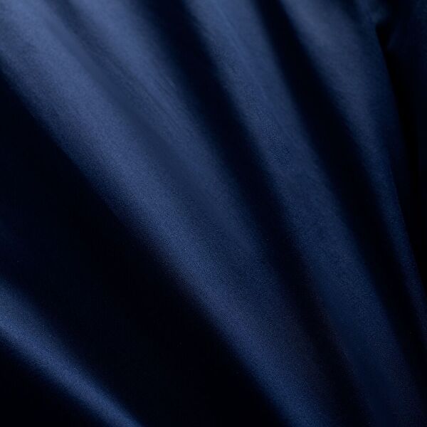 Coyne Family Size 100% Cotton Printed Satin Duvet Cover Set - Navy Blue - 5