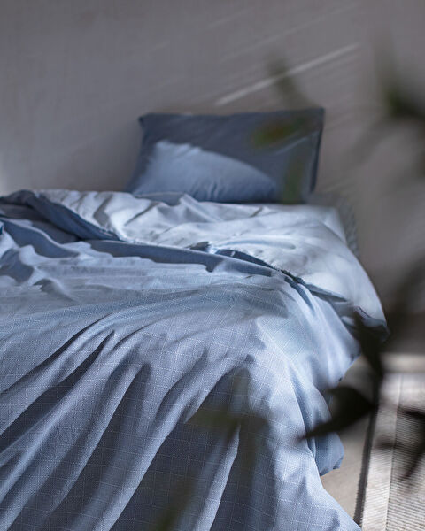 Odette Family Size Duvet Cover Set - Ranforce Patterned - 1