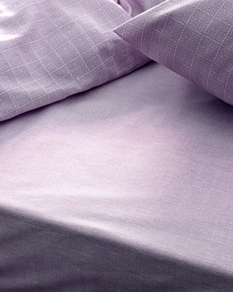 Odette Family Size Duvet Cover Set - Ranforce Patterned - 4