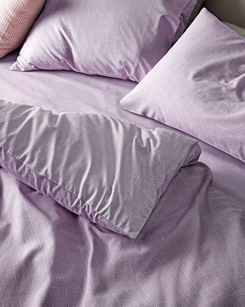 Odette Family Size Duvet Cover Set - Ranforce Patterned - 1