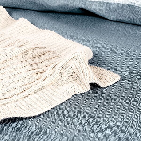 طقم غطاء لحاف مطبوع مقاس عائلي من شير - 4