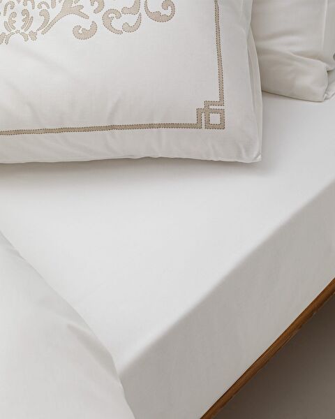 Brun kingsize dekbedovertrekset - Beige - 4