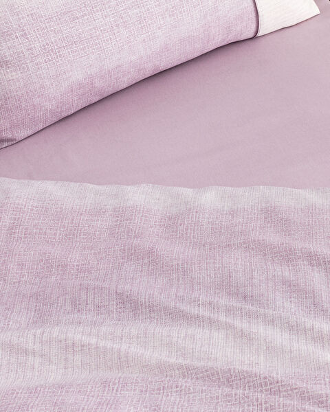 Adelya King Size %100 Pamuk Madame Coco Crep Baskılı Nevresim Takımı - Mürdüm - 6