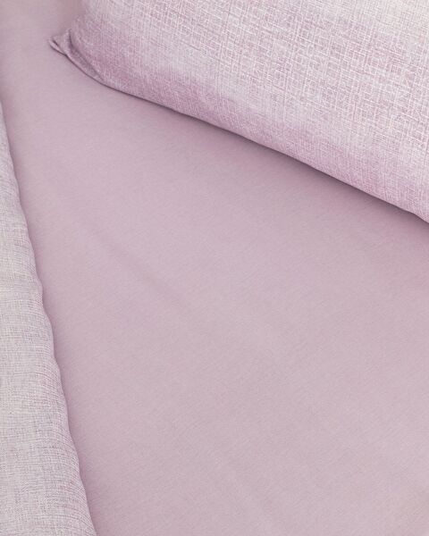 Adelya King Size %100 Pamuk Madame Coco Crep Baskılı Nevresim Takımı - Mürdüm - 7