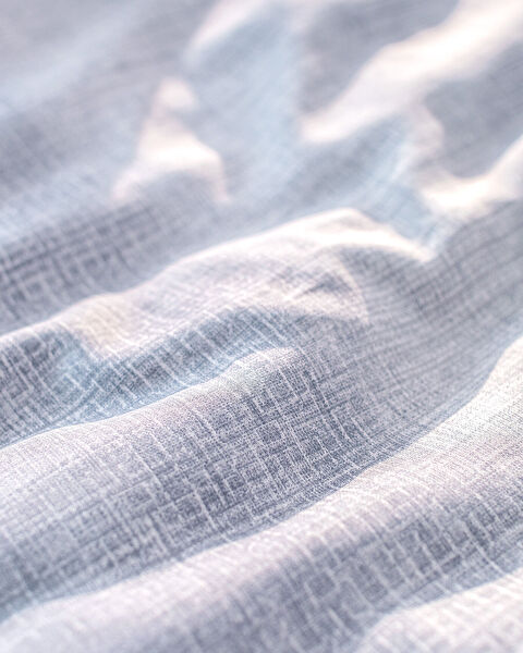 Adelya kingsize 100% katoen Madame Coco Crep bedrukte dekbedovertrekset - blauw - 4