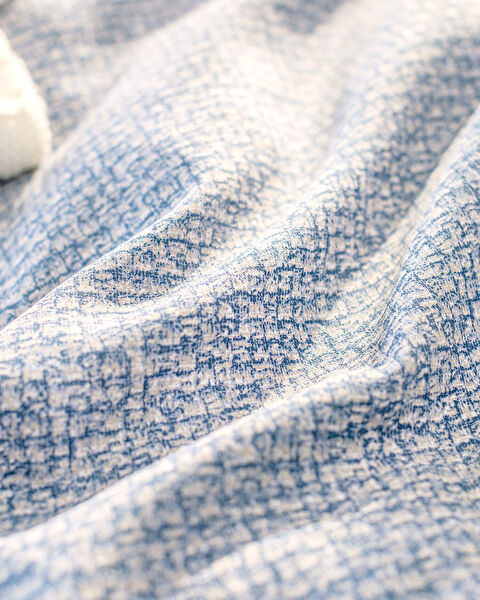 Orpen kingsize 100% katoen Madame Coco Crep bedrukte dekbedovertrekset - blauw - 0