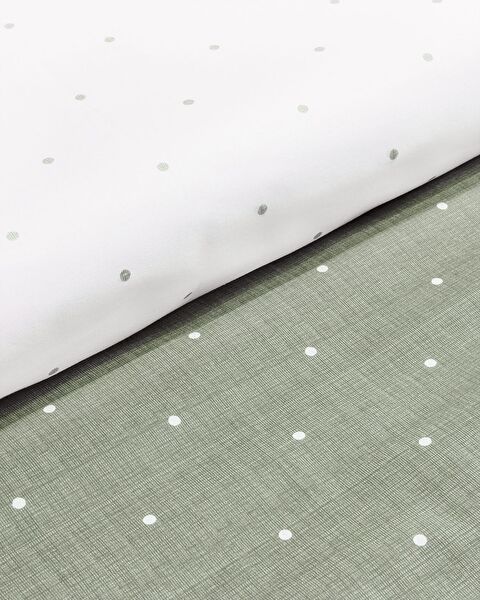 Ensemble de housse de couette Ranforce imprimé Brie King Size élastique - 4