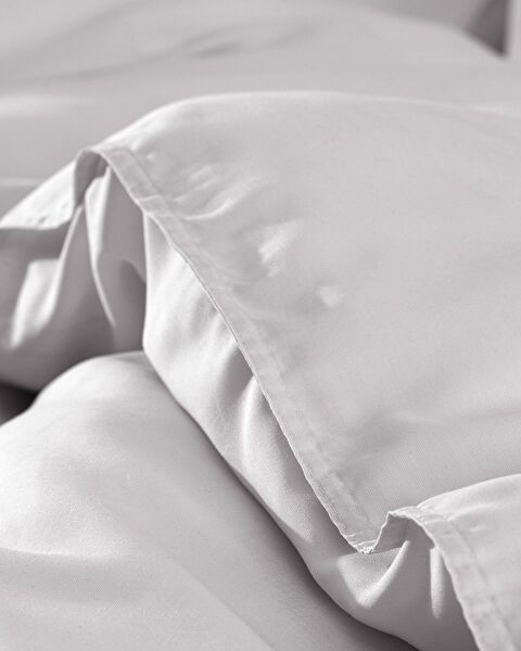 Loire King Size Tencel Duvet Cover Set ( TENCEL:trade_mark: ) - Gray - 4