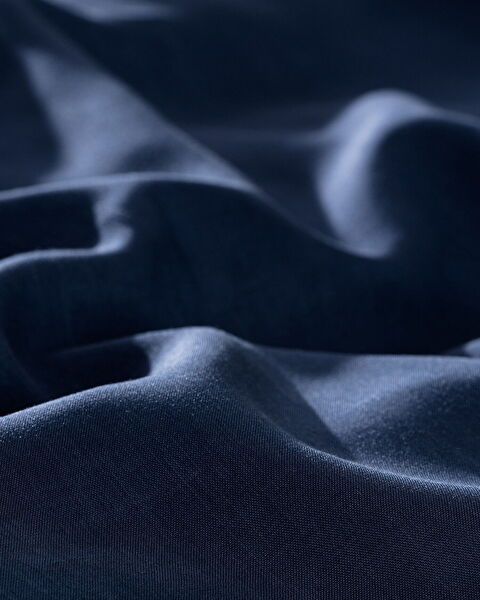 Loire King Size Tencel Duvet Cover Set ( TENCEL:trade_mark: ) - Navy Blue - 6