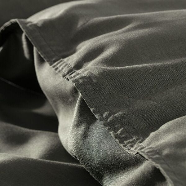 Ensemble de housse de couette en Tencel pour lit king size Loire (TENCEL:trade_mark: ) - Kaki - 4